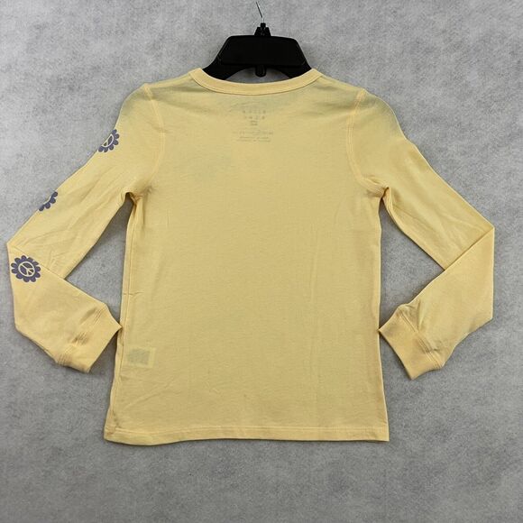 Billabong Peace Be The Journey Thermal Shirt XXS Yellow Long Sleeve NWT - Picture 4 of 10